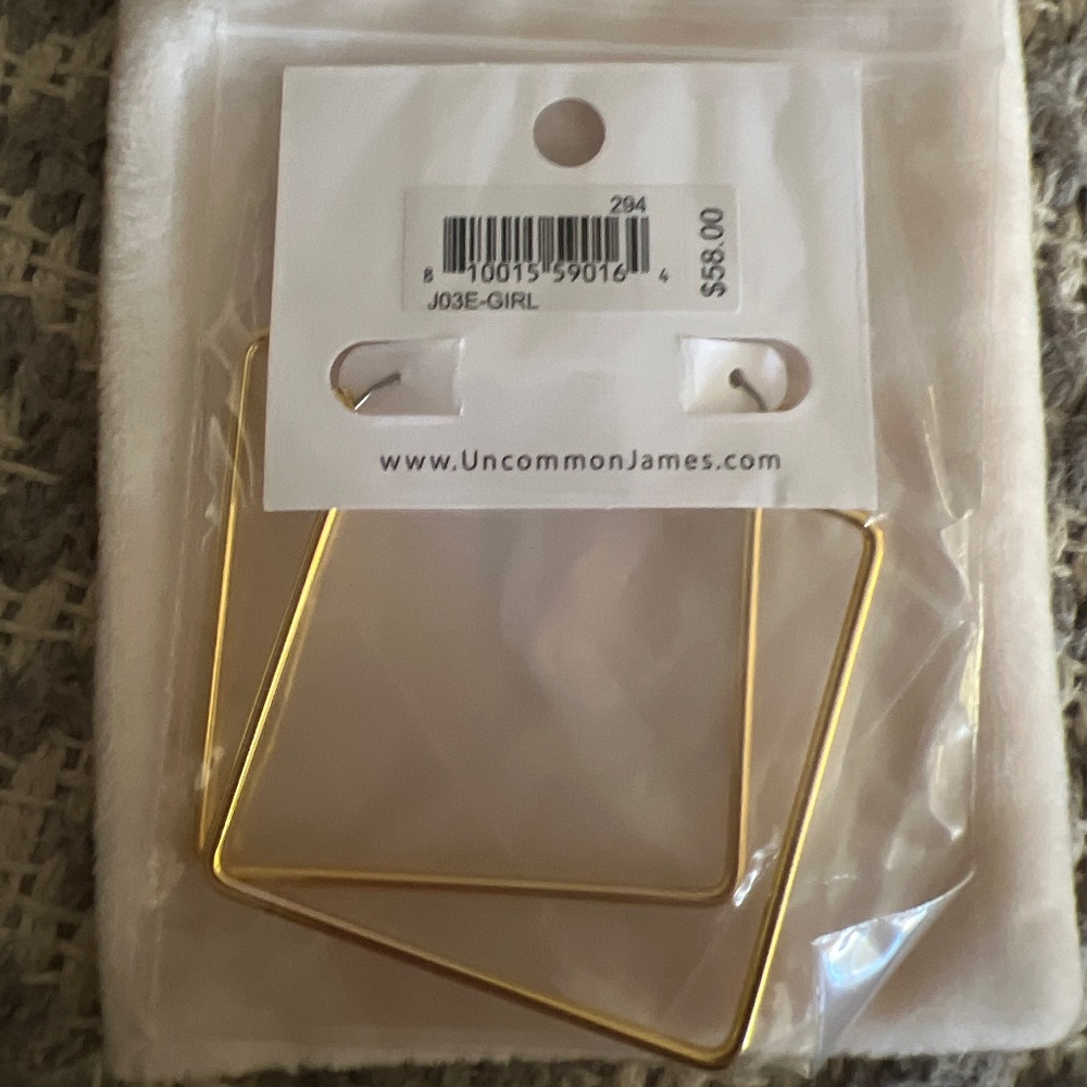 Uncommon James - Square Hoops Earrings